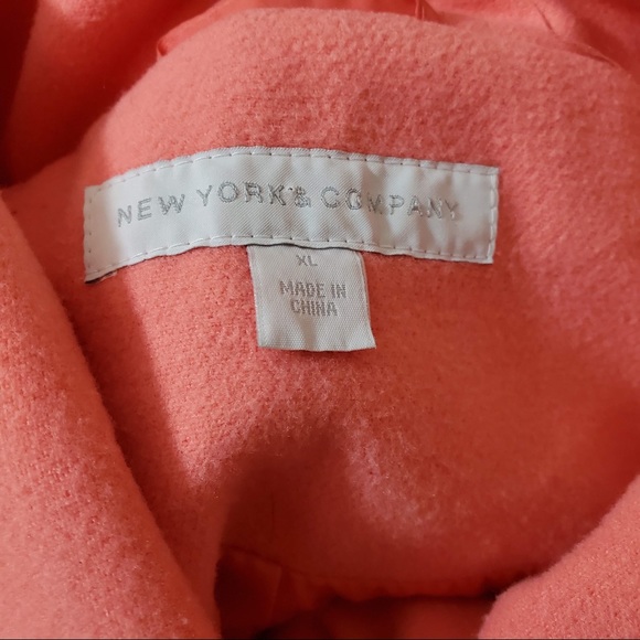 New York & Company peach pea coat - Picture 10 of 10